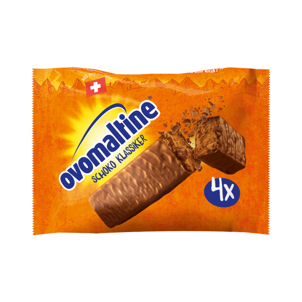 Ovomaltine Schoko Klassiker, Schokoriegel, 4er Packung
